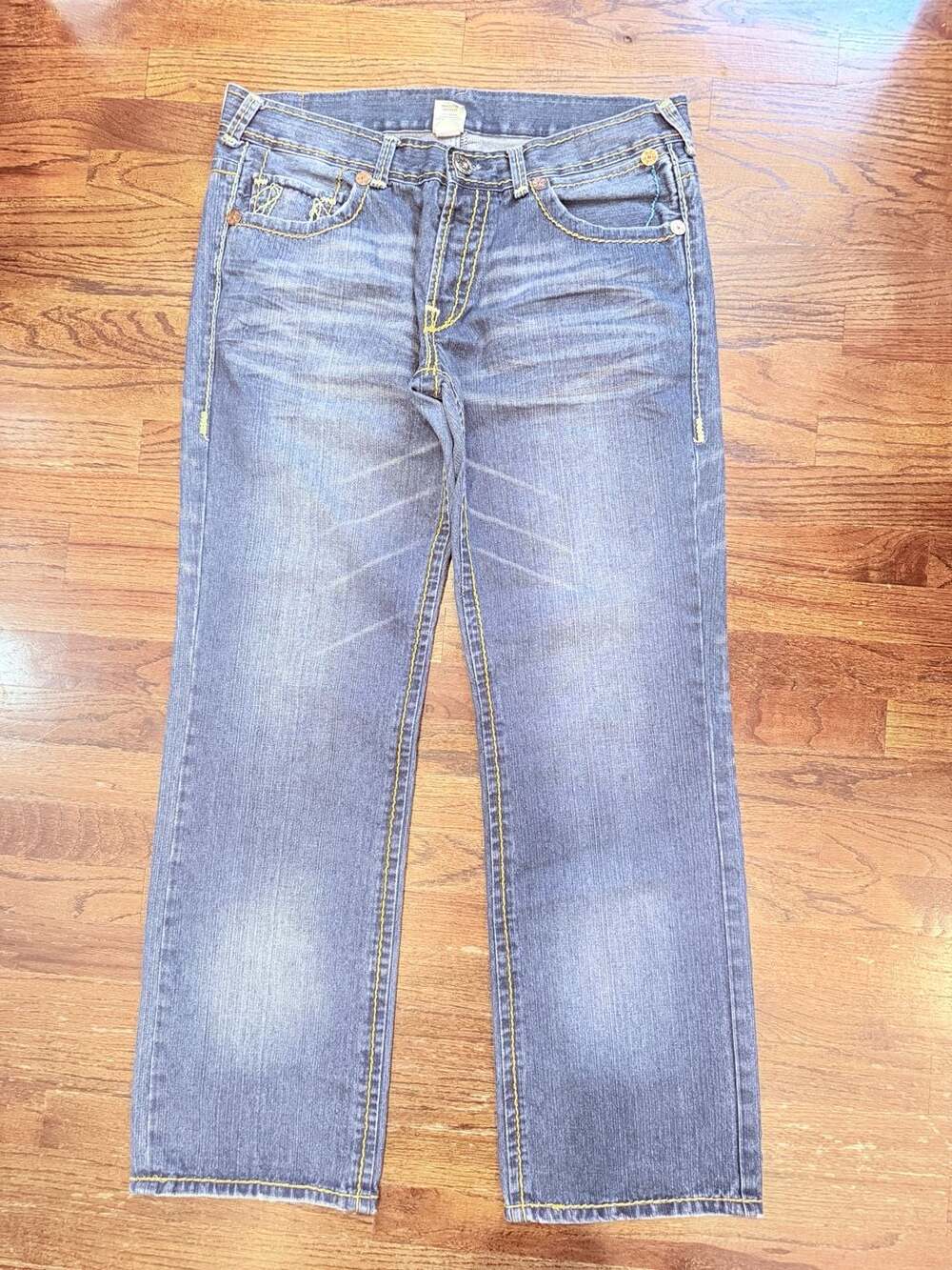True Religion Billy Giant Big T Denim Jeans Size 38